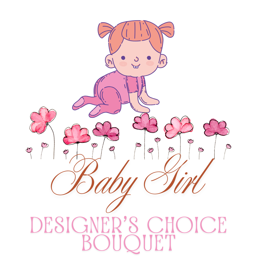 baby girl birth bouquet