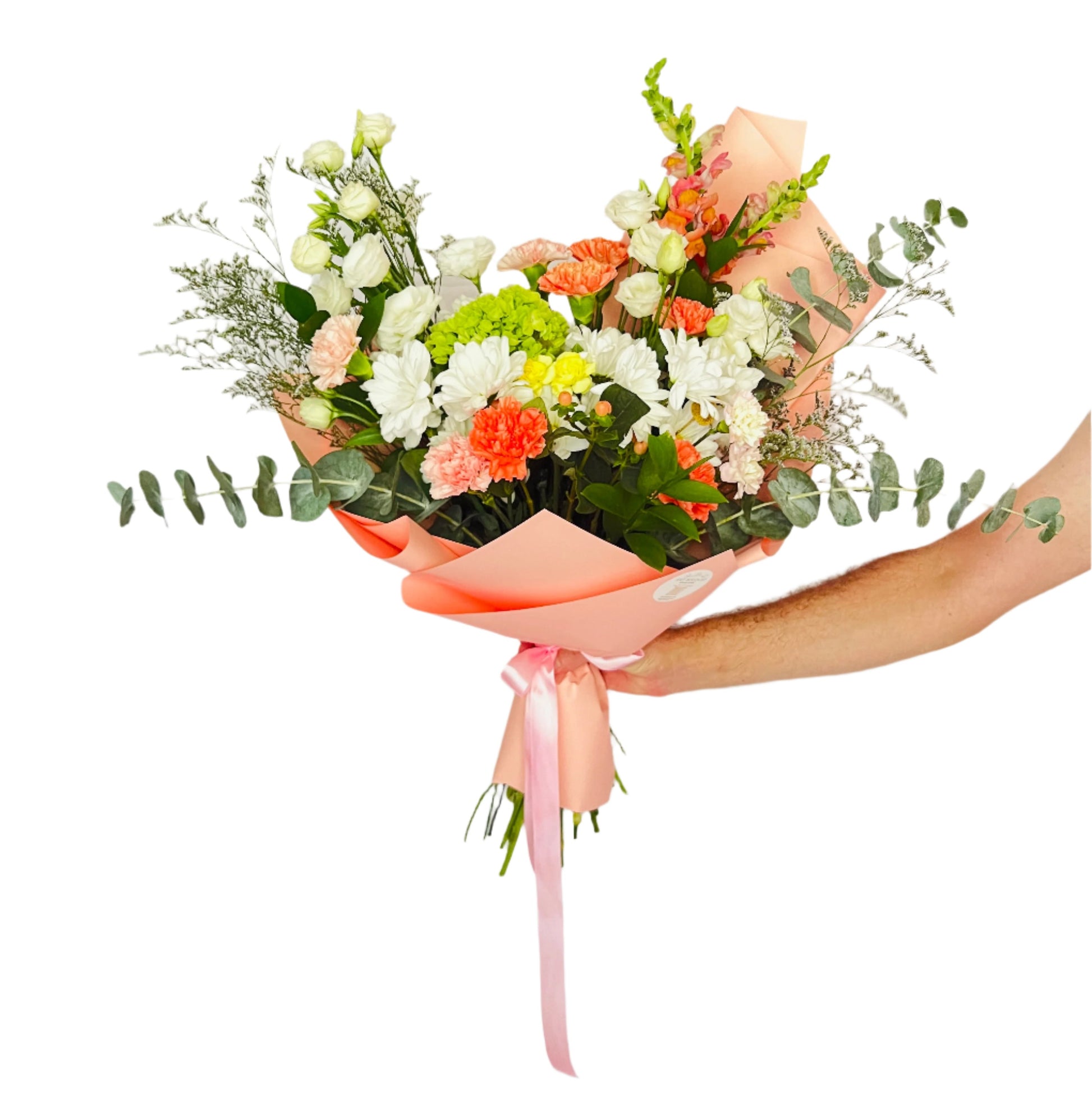 flower bouquet de fleurs pink orange white blanc 
