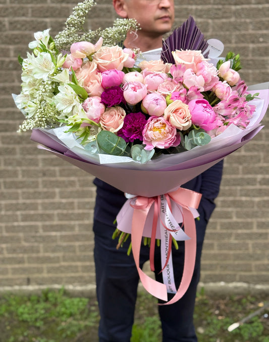 peonies pivoines bouquet